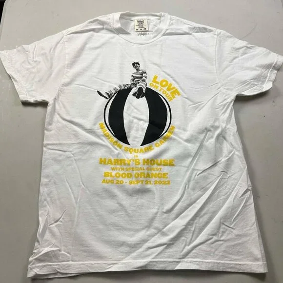 Harry Styles Harry's House Love On Tour 2022 White T Shirt - Picture 1 of 2